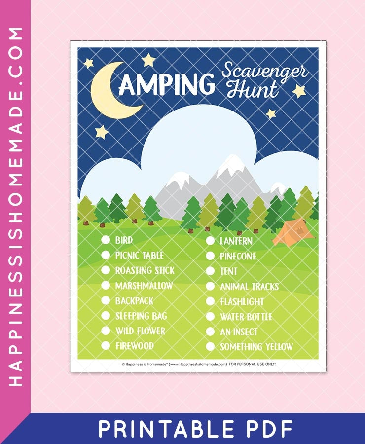 Camping Scavenger Hunt – Happiness is Homemade camping-scavenger-hunt-happiness-is-homemade