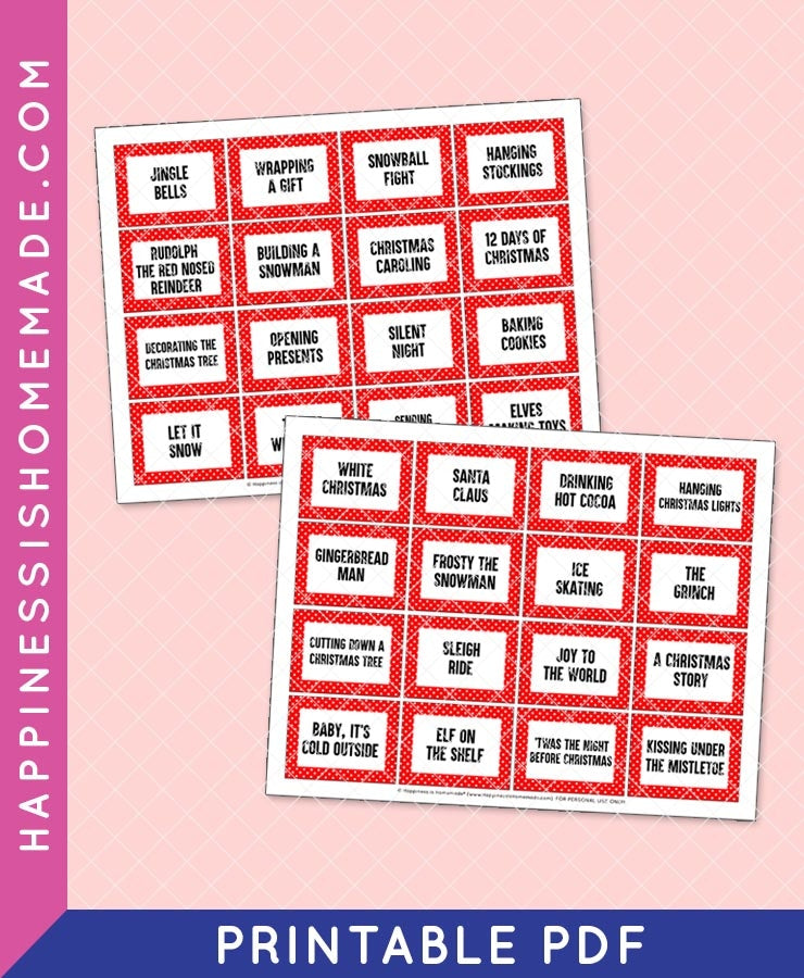 Christmas Charades – Happiness is Homemade christmas-charades-happiness-is-homemade