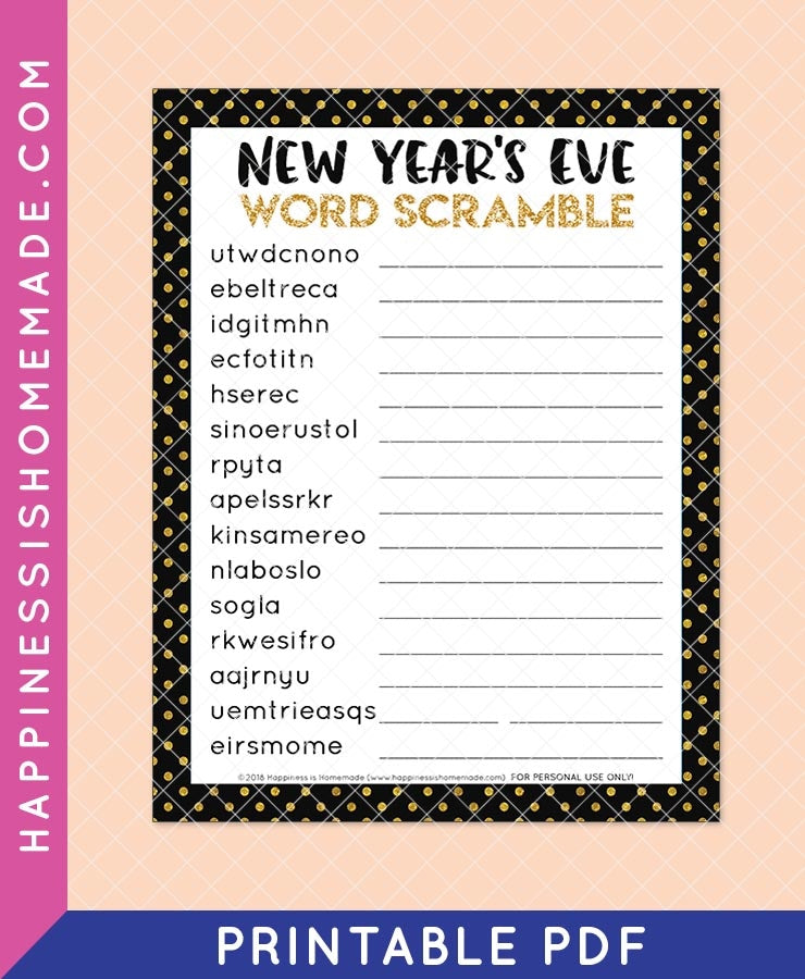New Year's Eve Word Scramble β Happiness is Homemade new-year-s-eve-word-scramble-happiness-is-homemade