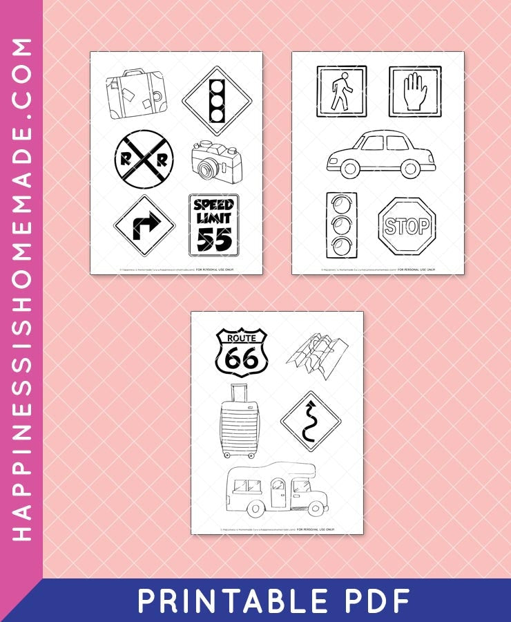 Road Trip Coloring Pages