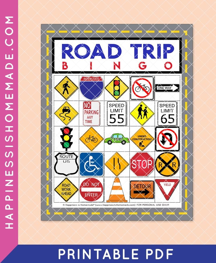 Road Trip Sign Bingo – Happiness is Homemade road-trip-sign-bingo-happiness-is-homemade
