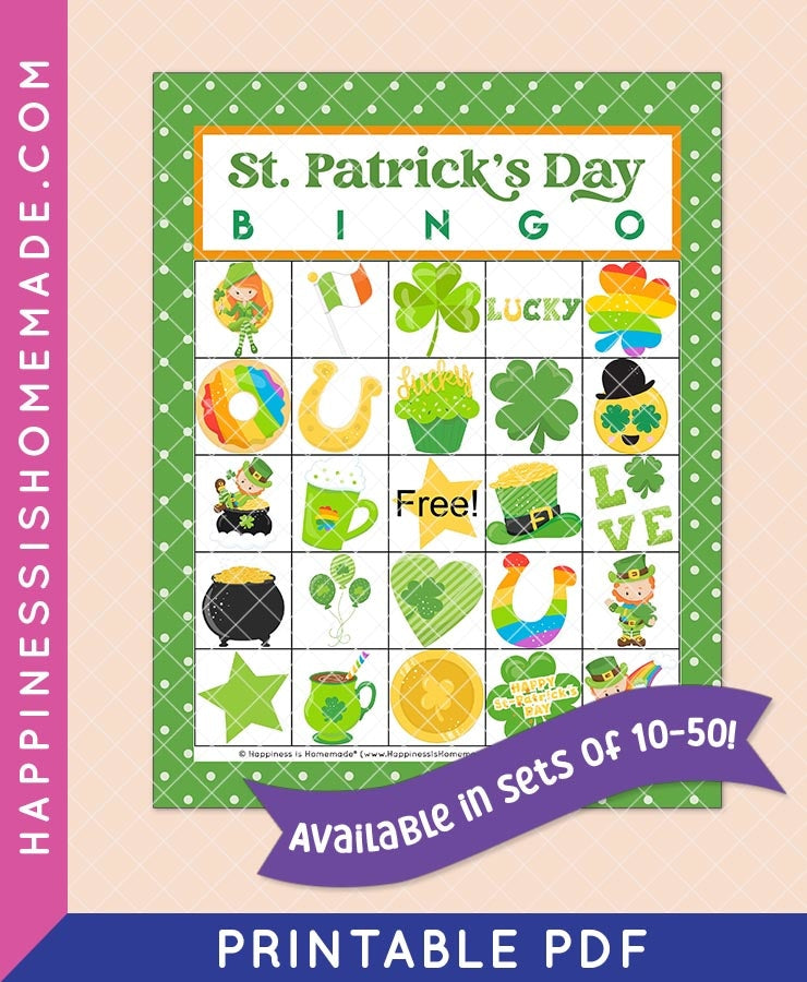 St. Patrick's Day Bingo – Happiness is Homemade st-patrick-s-day-bingo-happiness-is-homemade