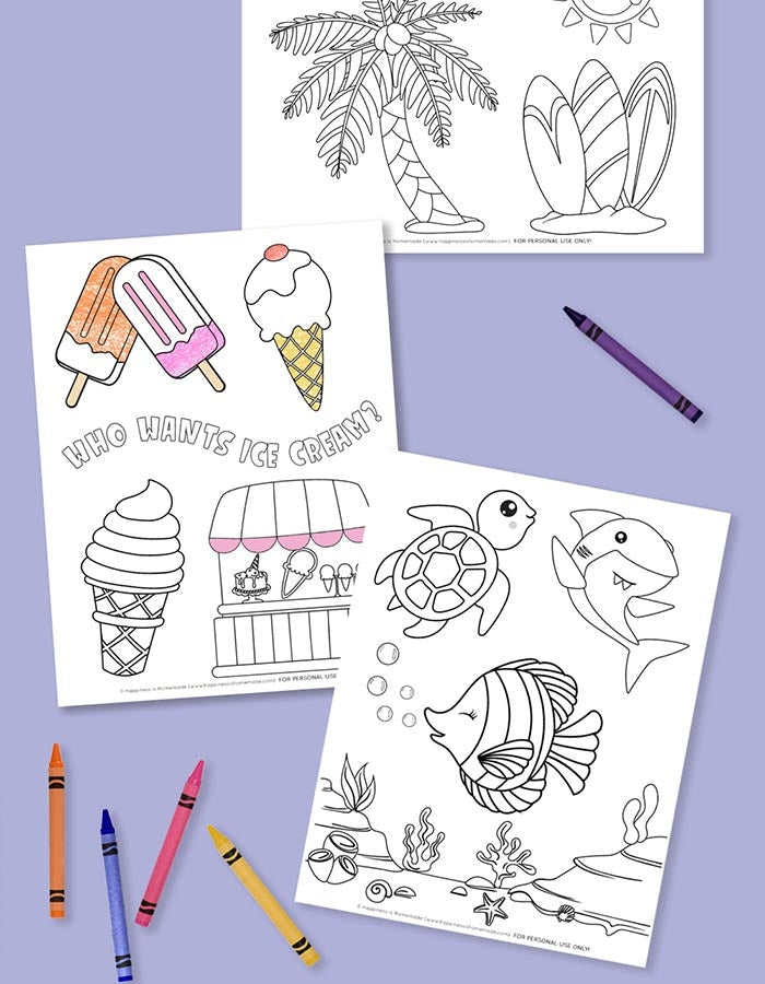 Summer Coloring Pages