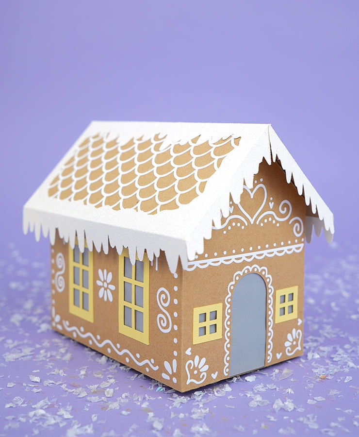 3D Gingerbread House SVG