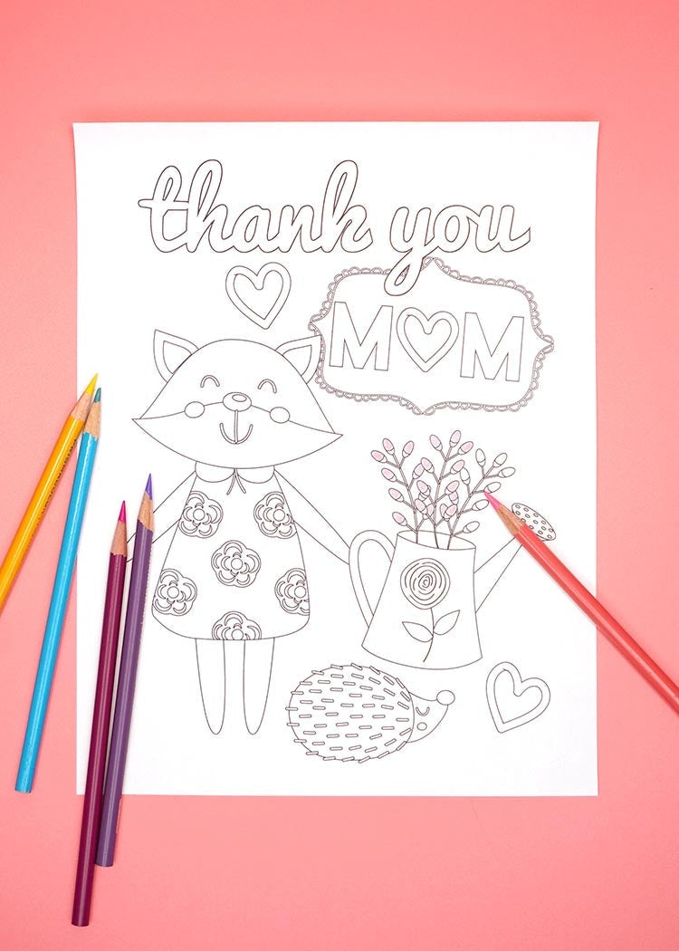 Mother's Day Coloring Pages