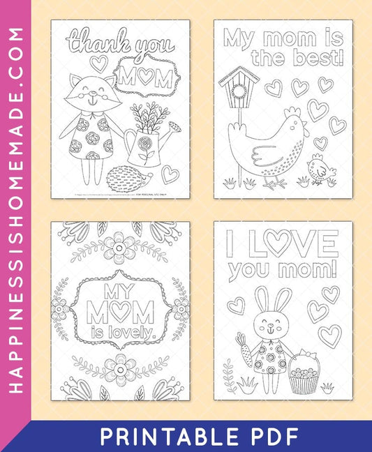 Mother's Day Coloring Pages