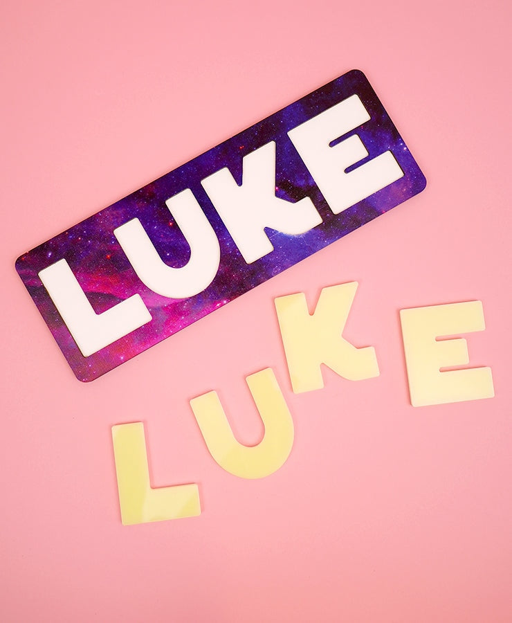 Personalized Name Puzzle: LUKE