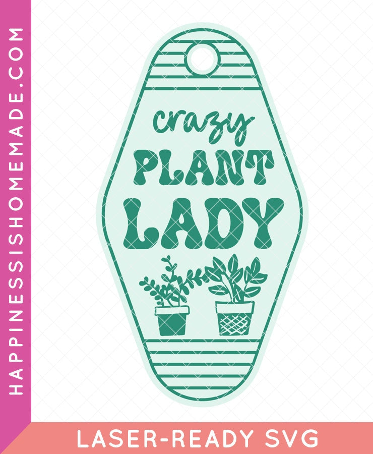 Plant Lady Keychain SVG