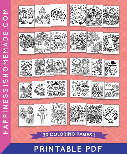 Thanksgiving Coloring Pages Collection