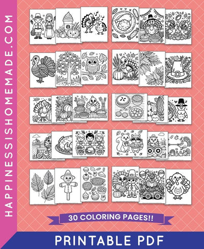 Thanksgiving Coloring Pages Collection