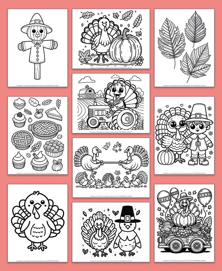 Thanksgiving Coloring Pages Collection