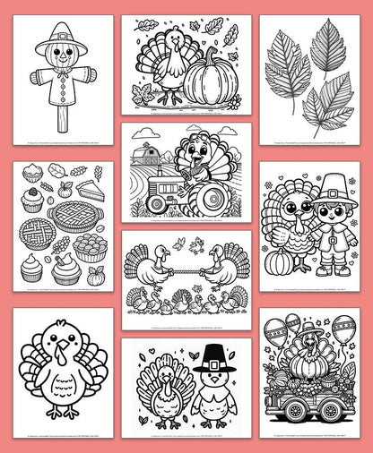 Thanksgiving Coloring Pages Collection