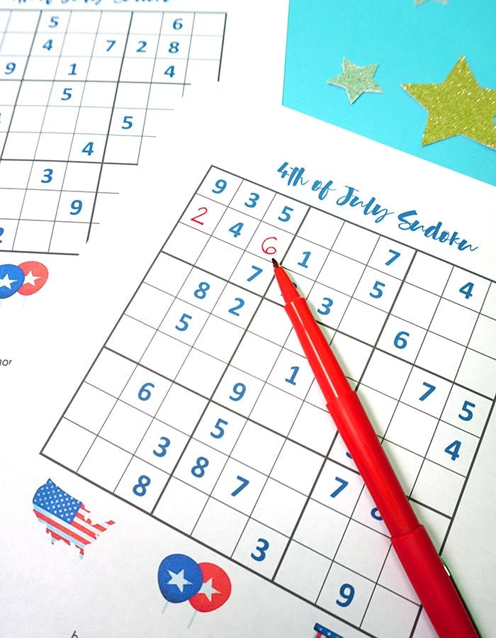 4th of July Sudoku and Logic Puzzle