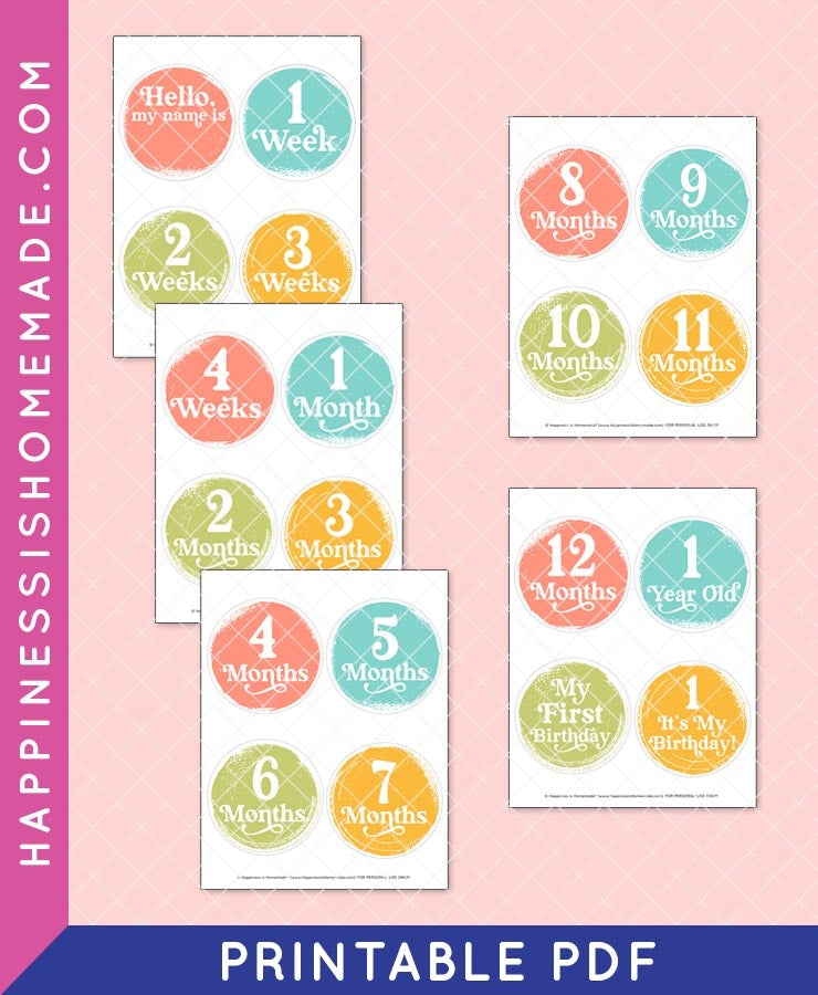 Baby Milestone Printables