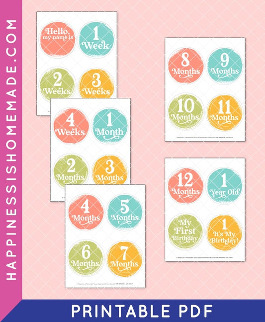 Baby Milestone Printables