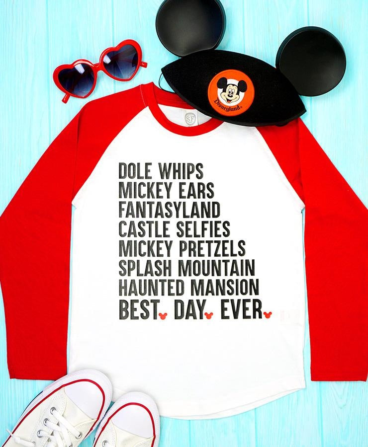 Best day ever mickey shirt hotsell