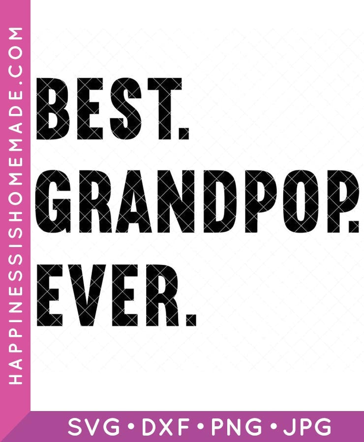 Best Grandpop Ever SVG