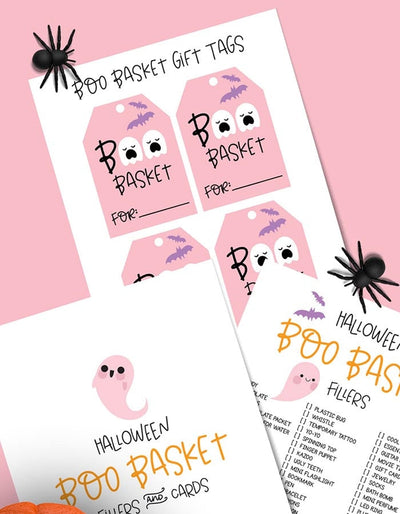 Boo Basket Gift Tags & Filler Ideas