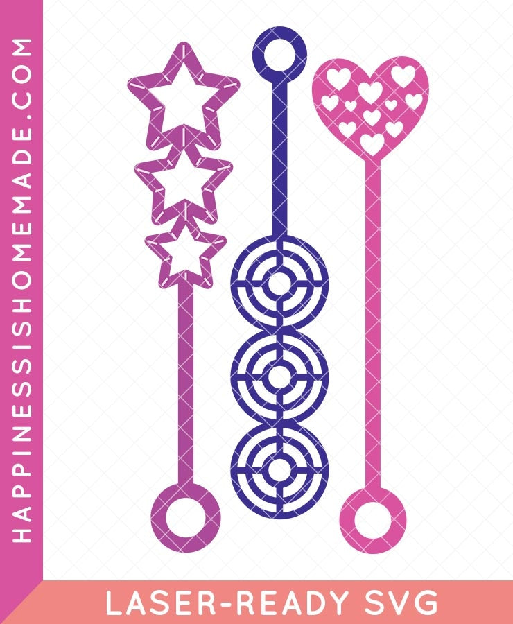 Bubble Wands Laser SVG