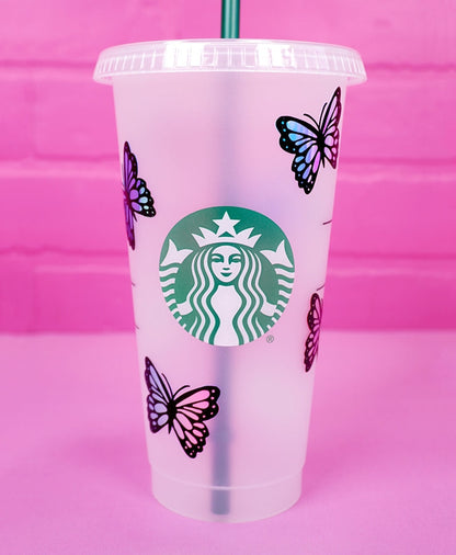 Butterfly Tumbler Wrap SVG