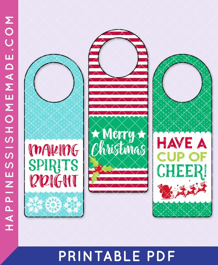 Christmas Bottle Gift Tags