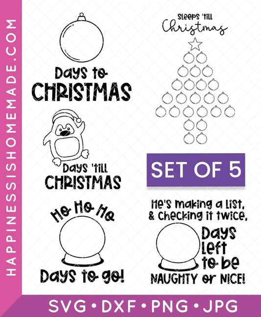 Christmas Countdown SVG Bundle