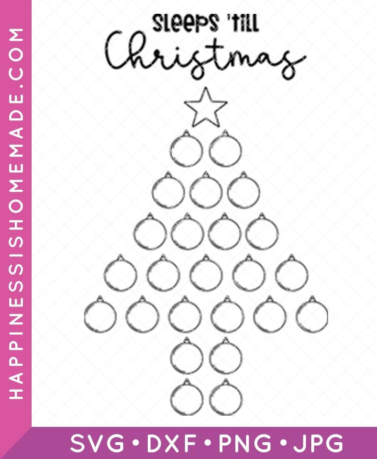 Christmas Tree Countdown SVG