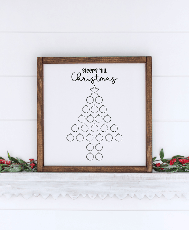 Tree Countdown Poster Christmas Tree Countdown SVG ā Happiness is Homemade