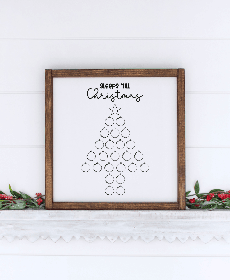 Christmas Tree Countdown SVG