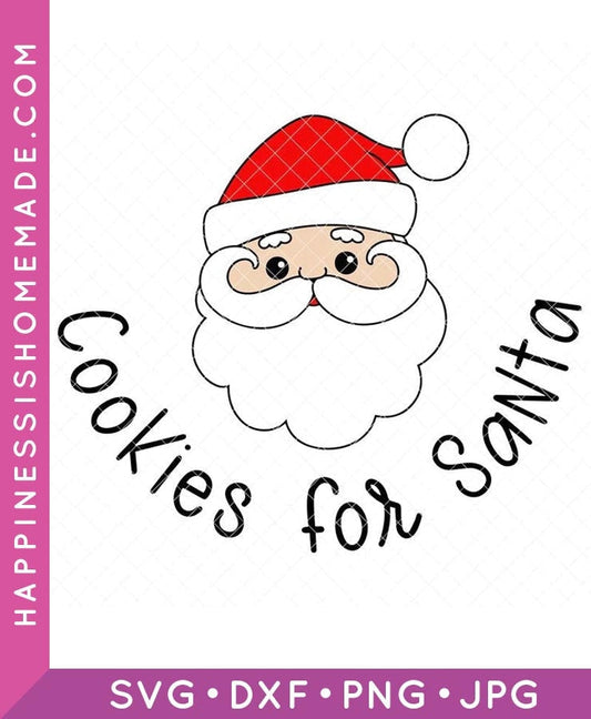 Cookies for Santa Plate SVG