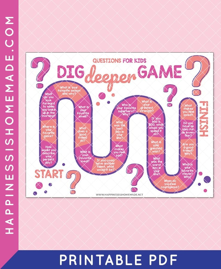 Dig Deeper Game – Happiness is Homemade