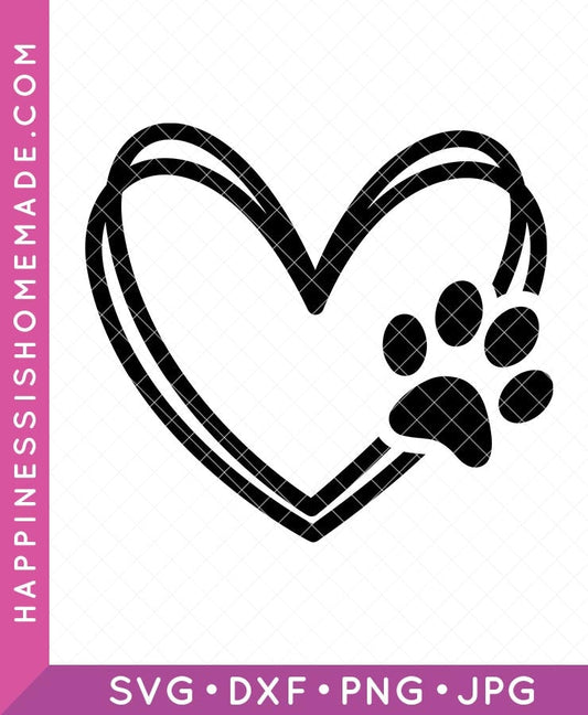 Dog Heart SVG