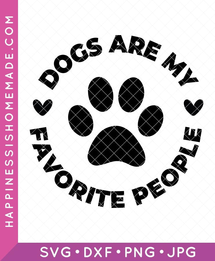 Dogs Are My Favorite People SVG