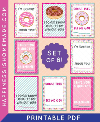 Donut Valentine Cards