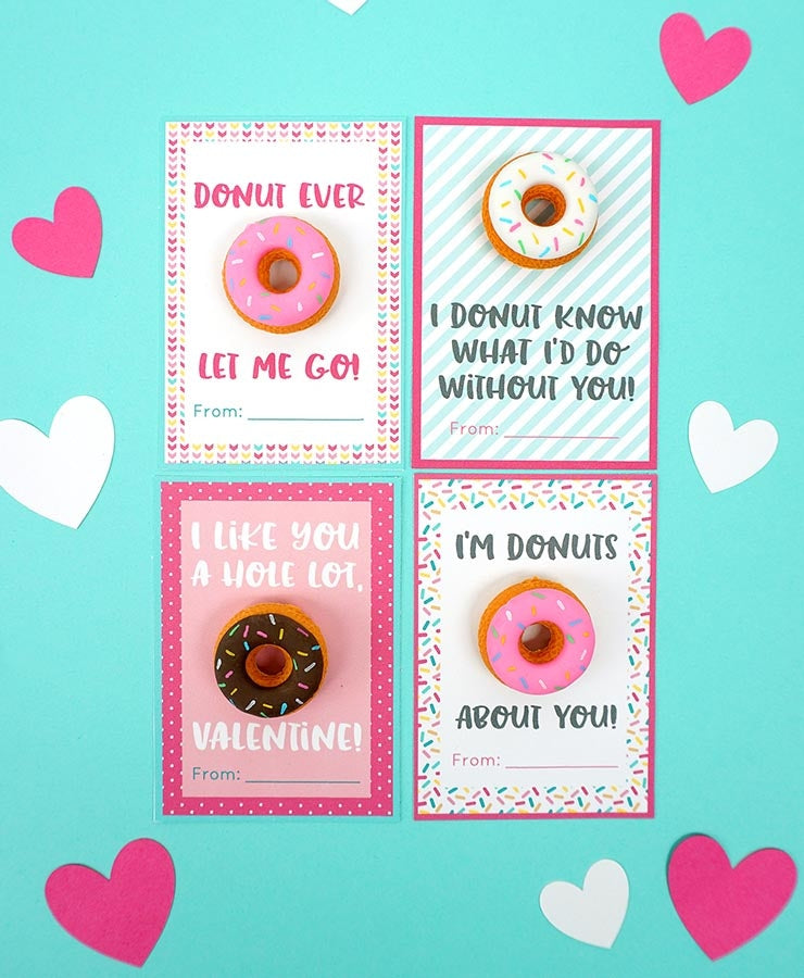 Donut Valentine Cards