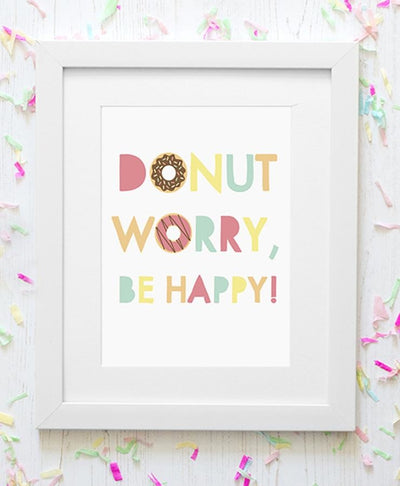 Donut Worry Print Printable