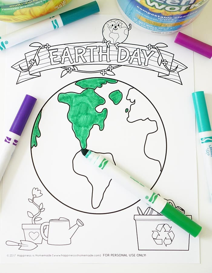 How to Draw a Earth Day Poster (Earth Day) Step by Step |  DrawingTutorials101.com