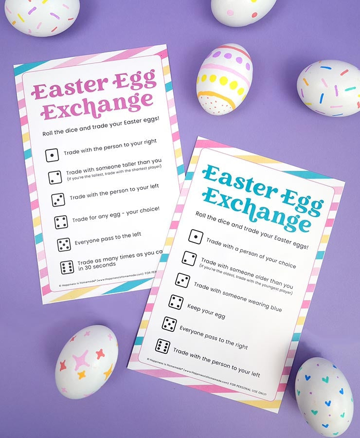 Easter Egg Exchange Game