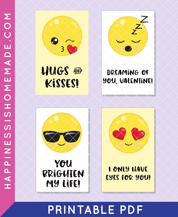 Emoji Valentine Cards