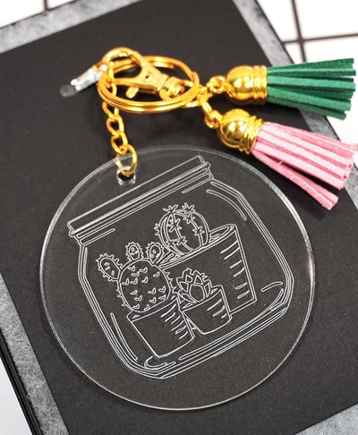 Engraved Acrylic Keychain