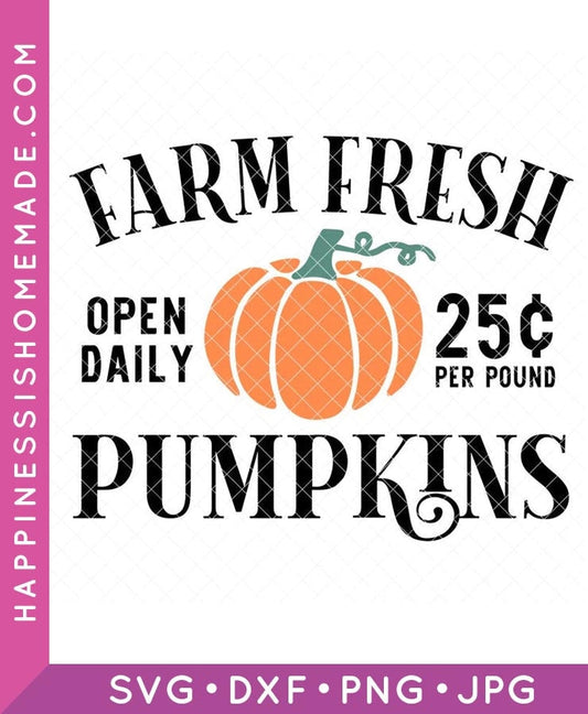 Farm Fresh Pumpkins SVG