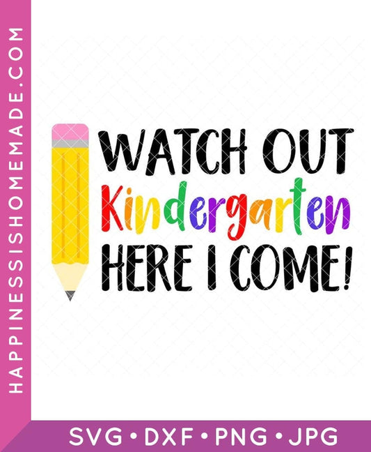 First Day of Kindergarten SVG