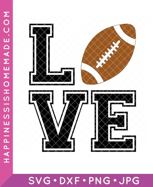 Football Love SVG