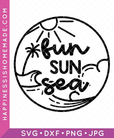 Fun Sun Sea SVG