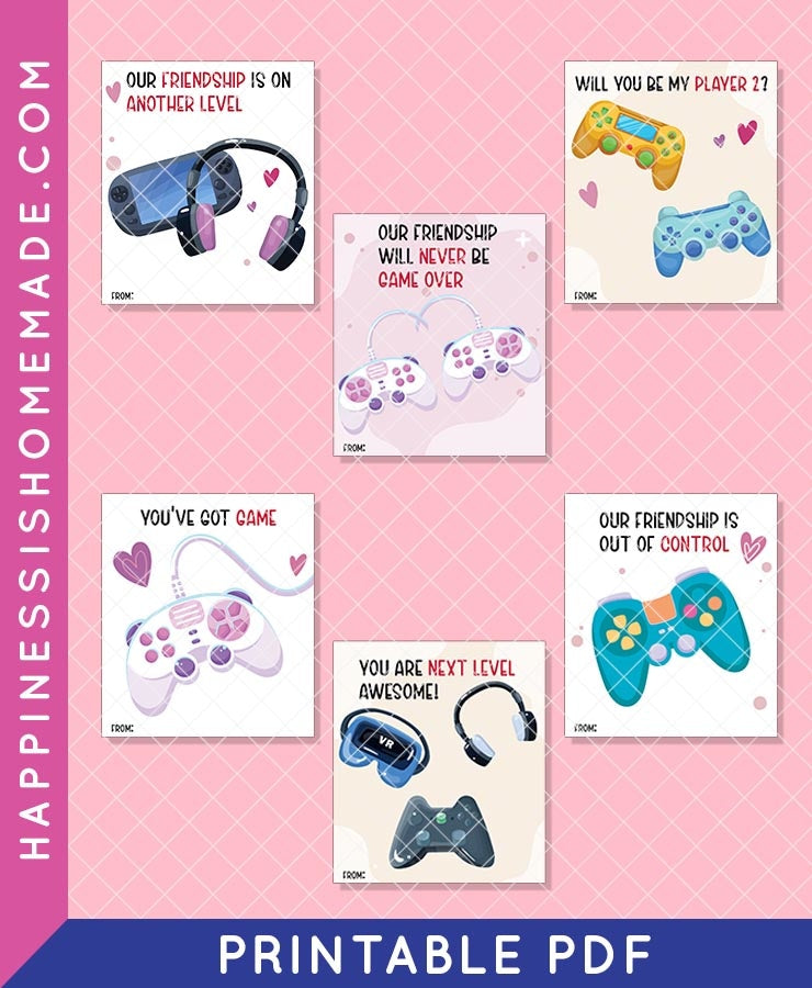 Gamer Valentine Cards