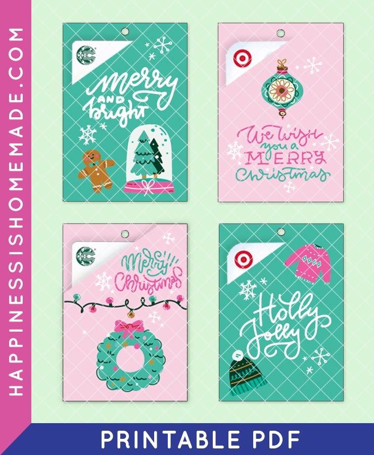 Gift Tags With Gift Card Pocket