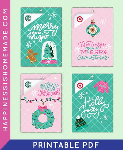 Gift Tags With Gift Card Pocket