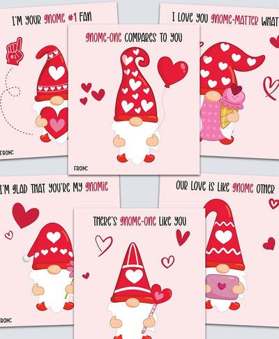 Gnome Valentine Cards