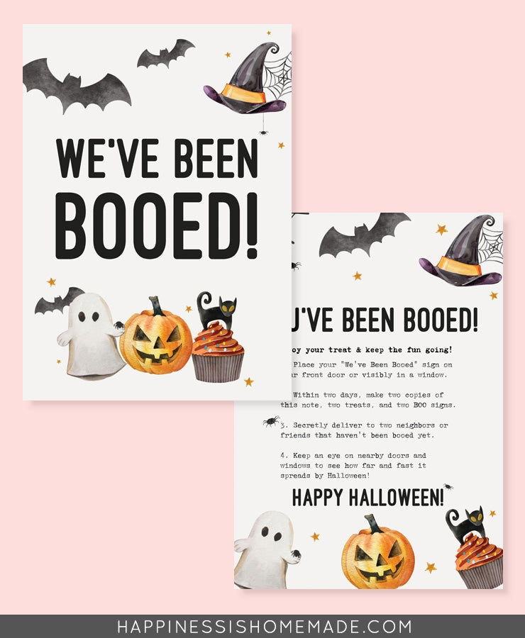 Halloween Boo Signs & Door Hangers