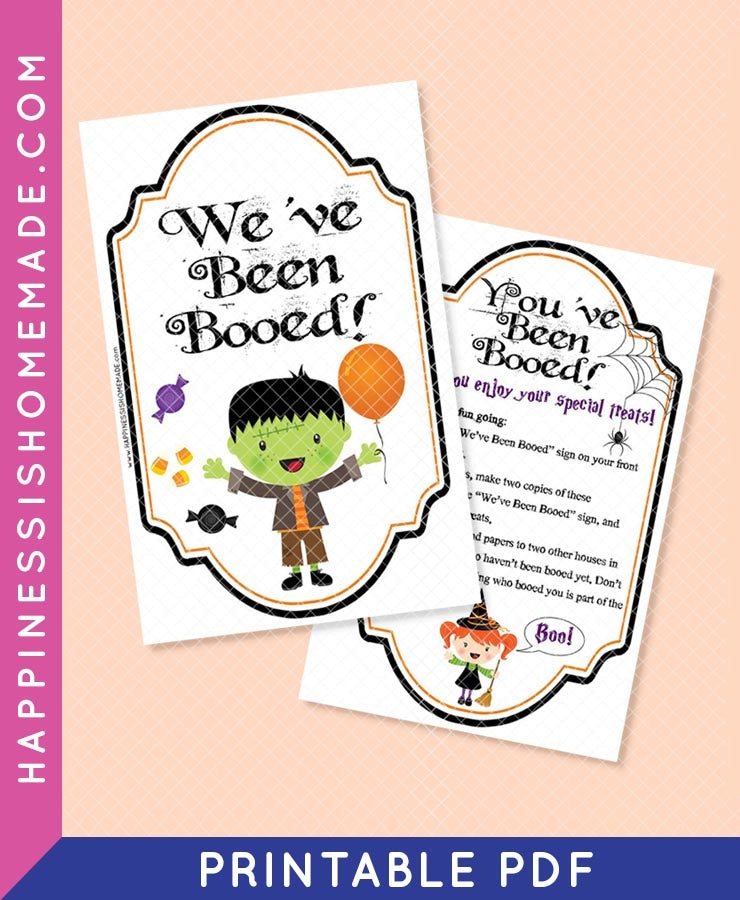 Halloween Boo Signs – Happiness is Homemade